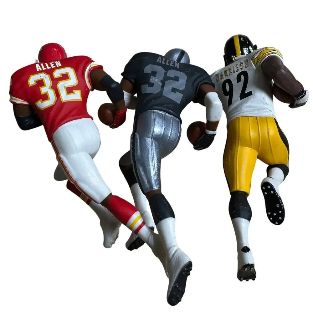 Set of Hallmark Sports Figures Football Baseball Christmas Tree Ornaments USED